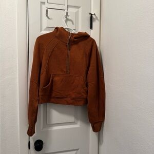 Lululemon Oversized Scuba Half Zip - ancient copper